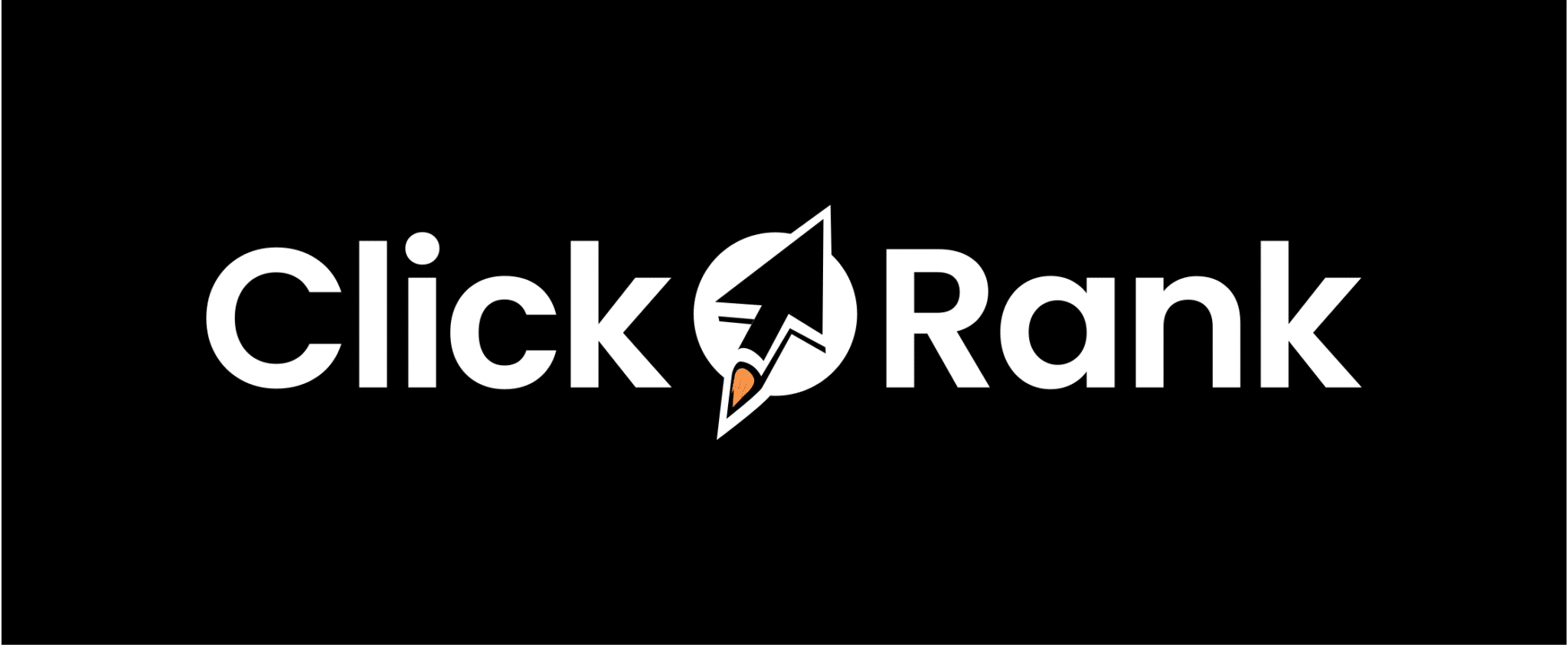 ClickRank logo on black background