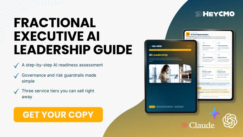 The Fractional Executive's Field Guide to AI Leadership free guide cover