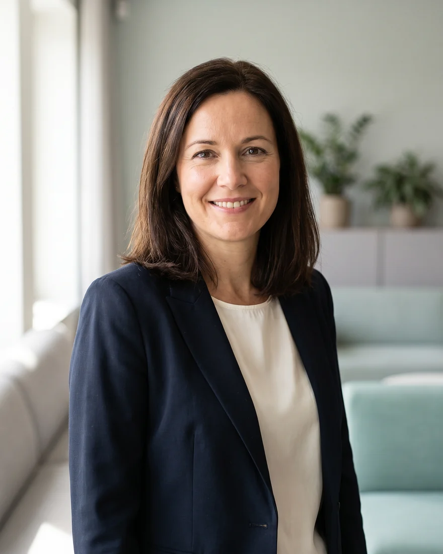 Portrait of the sample Fractional CMO featured in the Hey CMO website template demo