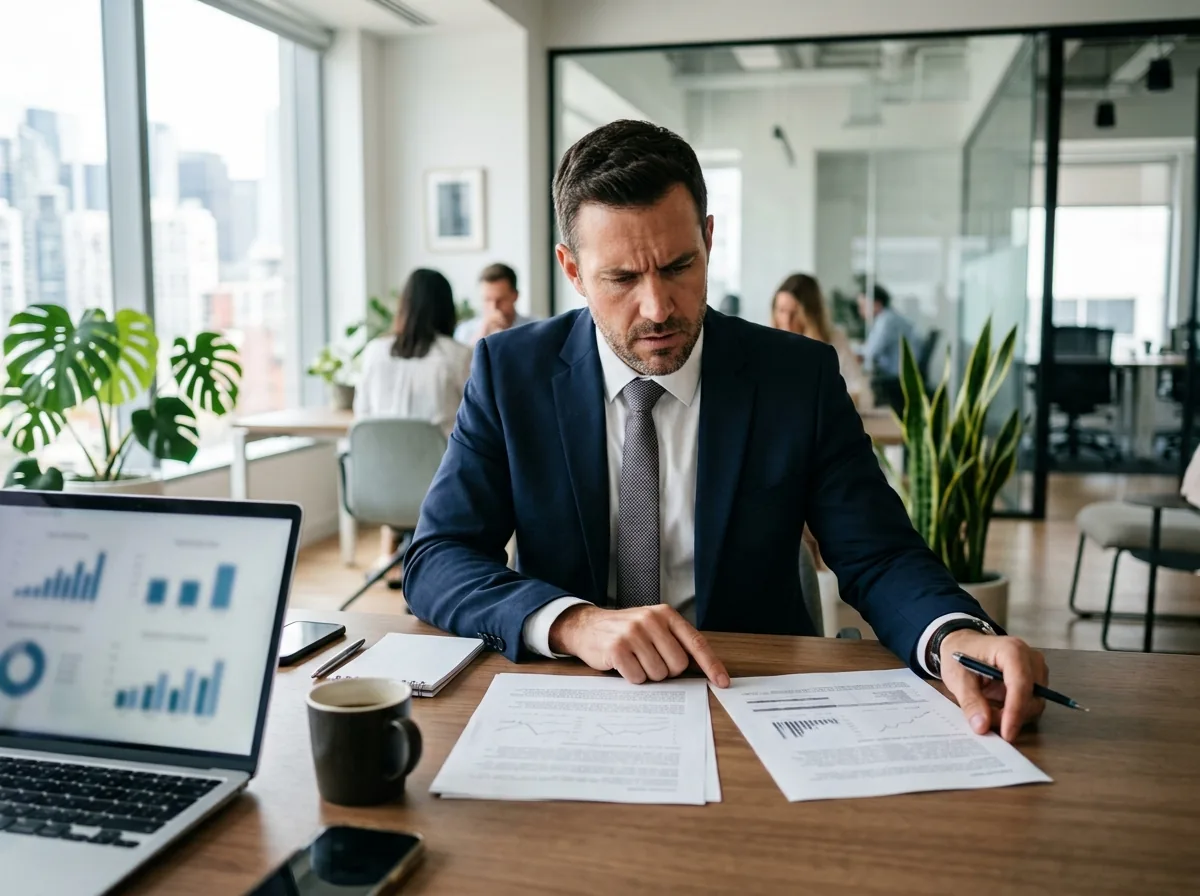 Fractional CSO comparing market analysis before a strategic decision