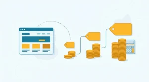 Cost of a consultant website shown as budget tiers