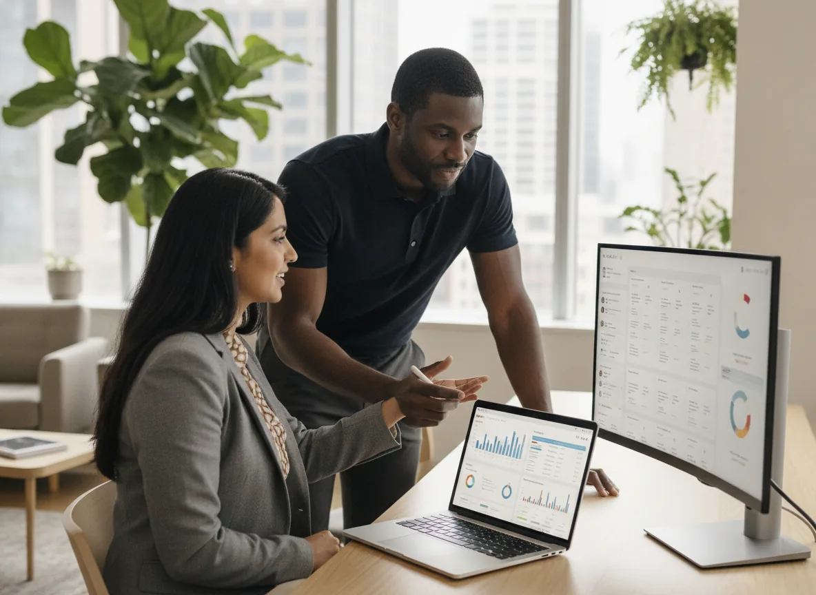 Sales manager updating a CRM pipeline - CRM Tools