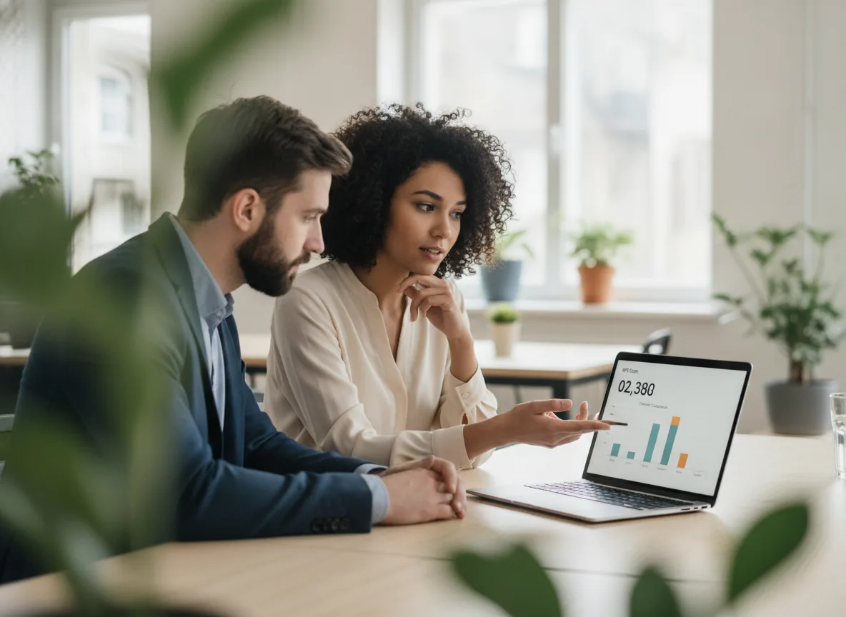 Business owner reviewing customer ratings - Customer Feedback Tools